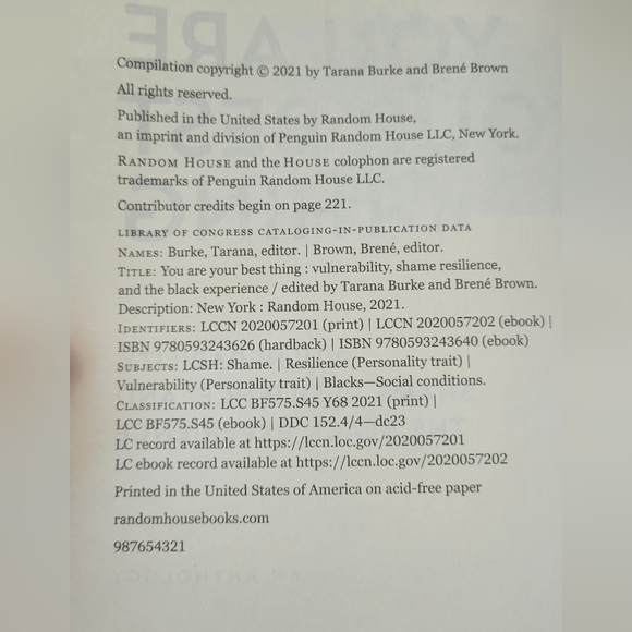 You Are Your Best Thing: Vulnerability, Shame Resilience, and the Black Expe... - Picture 3 of 9